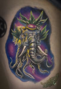 elephant octopus 3d tattoo omaha patrick oleson