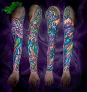 patrick oleson trippy sleeve best omaha tattoo