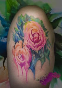 patrickoleson watercolor flower tattoo best omaha tattoo