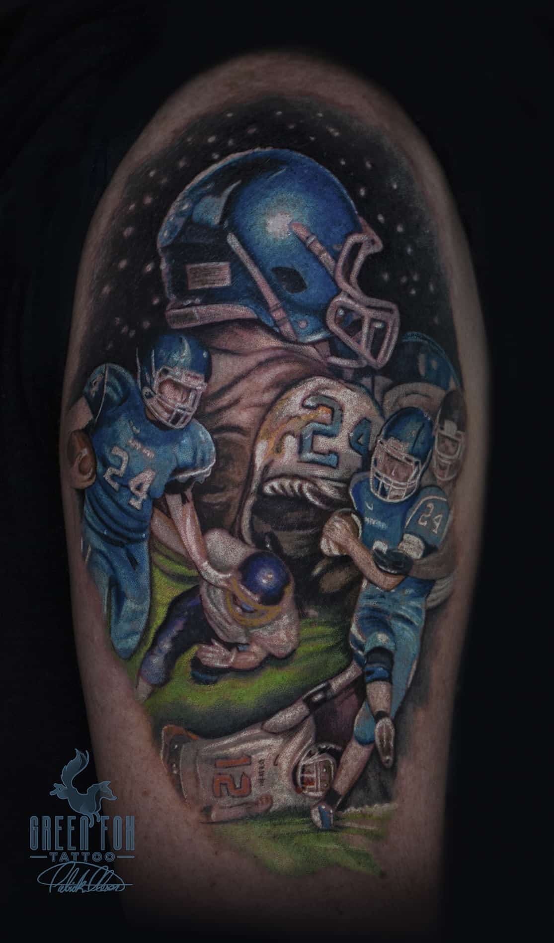 chuck L football omaha tattoo patrick oleson-2 - Chuck L Football Omaha Tattoo Patrick Oleson 2