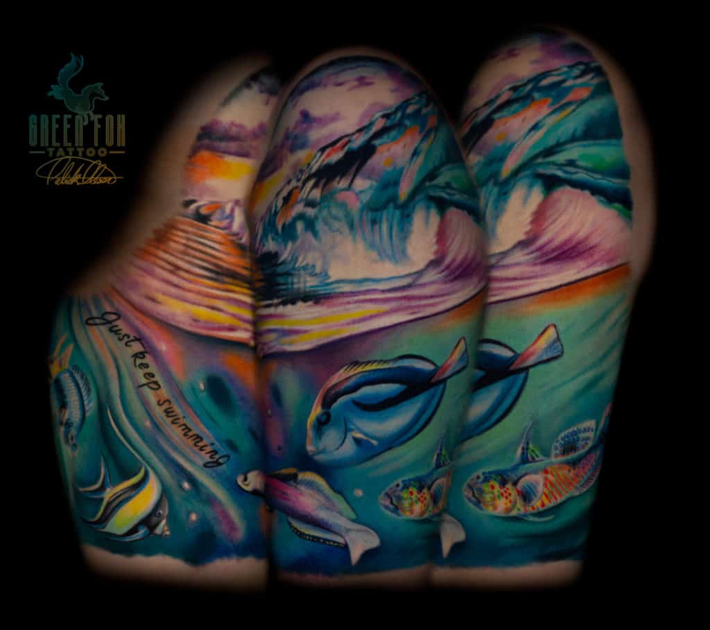 Award winning color tattoo