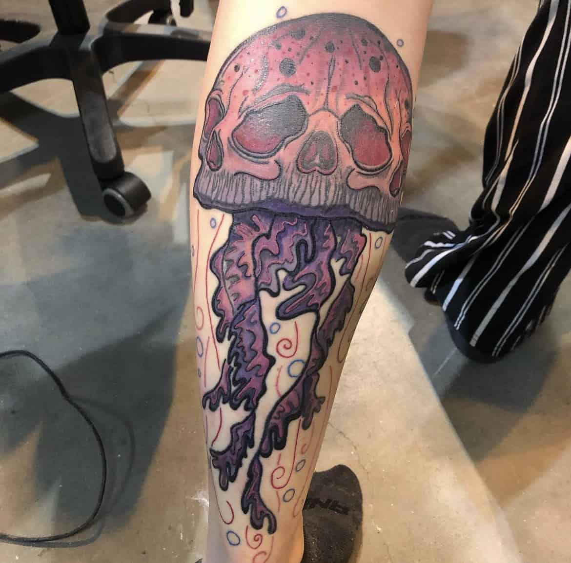 skull octopus tattoo