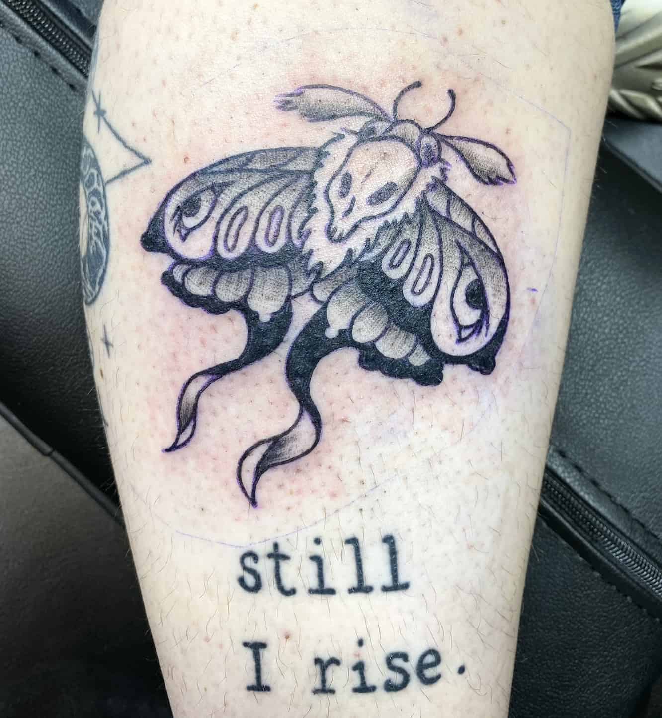 Omaha moth tattoo
