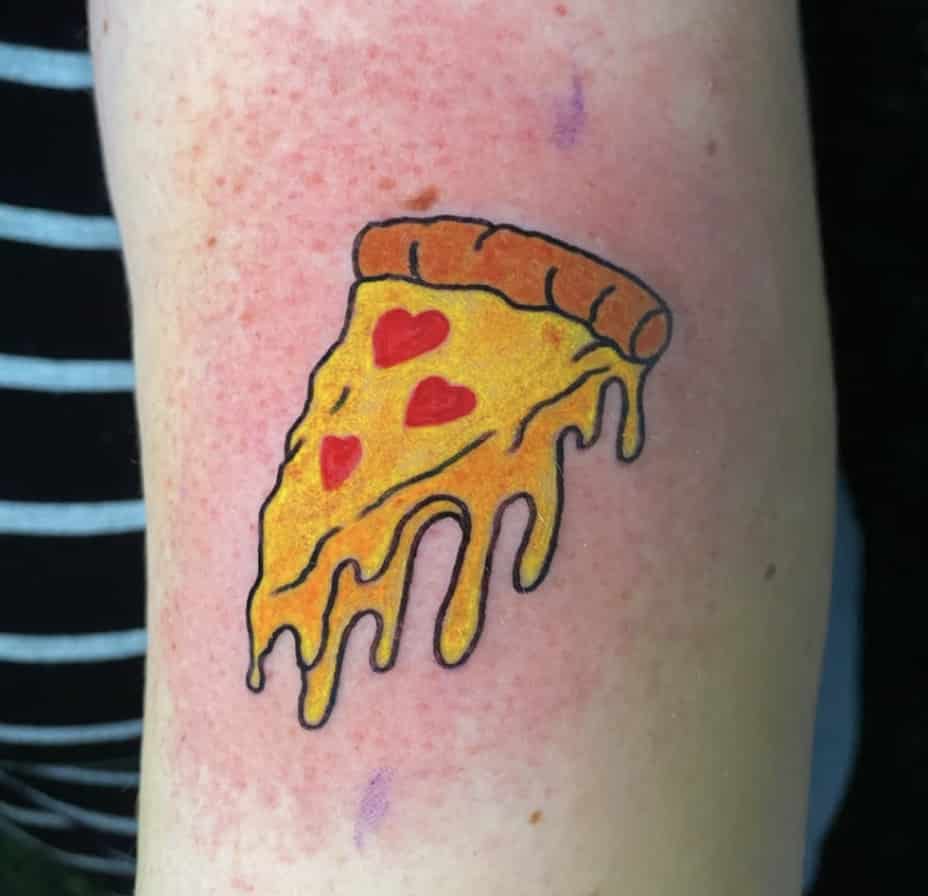 Love Pizza Tattoo