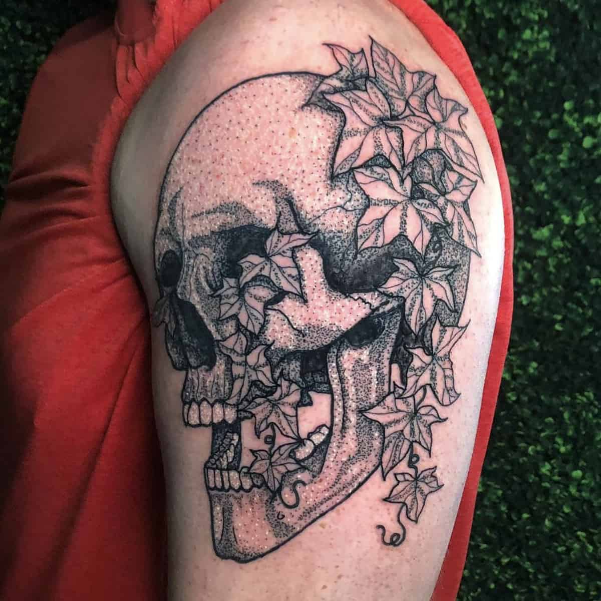 Fire Skull Tattoo