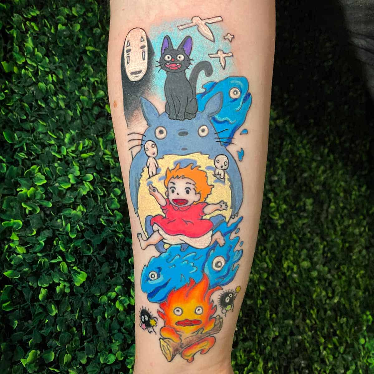 custom studio ghibli tattoo